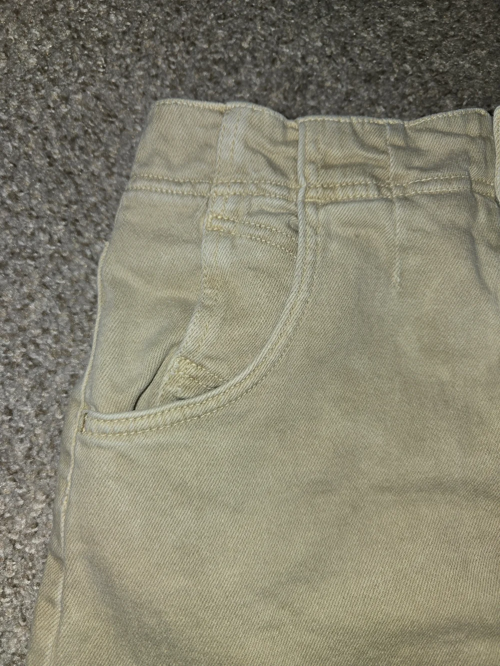 Free People Tan Frayed Hem Denim Skirt Size 4